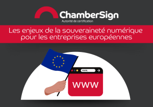 Visuel d'une page web et d'un drapeau européen
