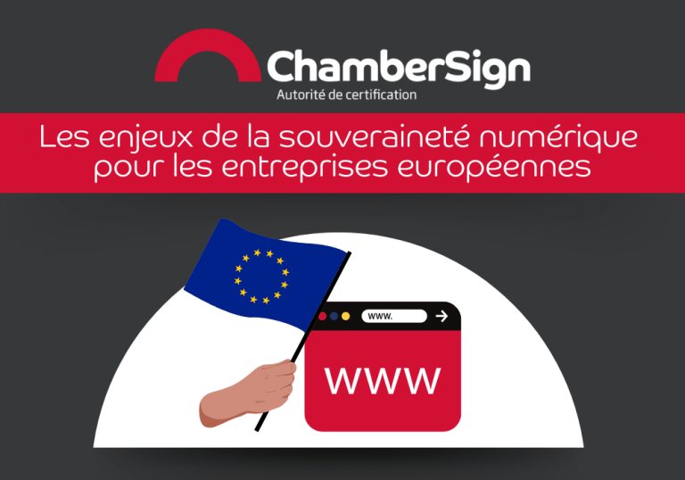 Visuel d'une page web et d'un drapeau européen